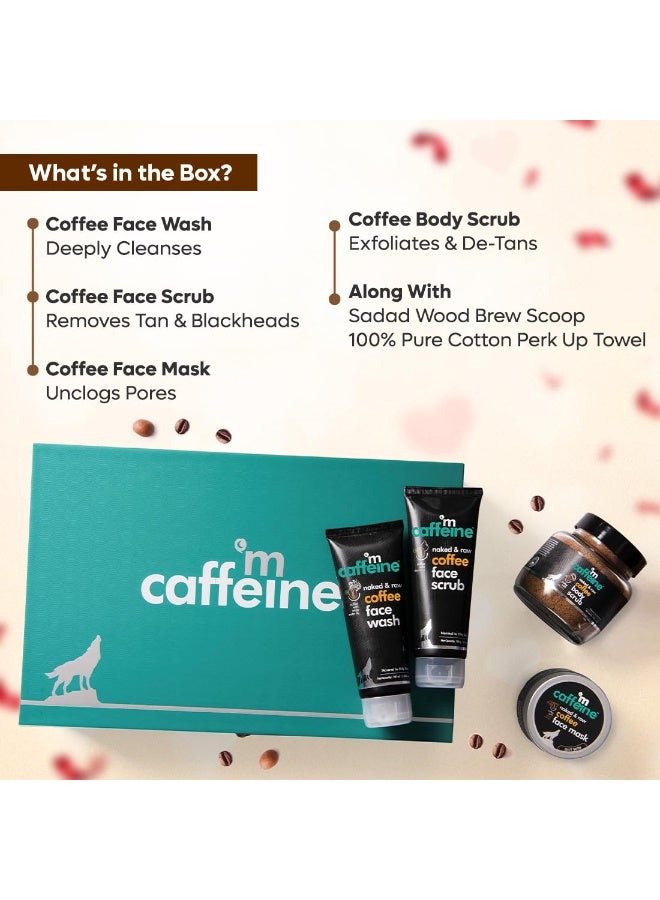 mCaffeine Special Mood Gift Set for Women & Men & Women With Complete Coffee Skin Care | Birthday Anniversary Set for Mother & Wife| Self Care Pampering & Rejuvenating Combo Kit for All Occasions & Ages | Perfect Women's Day Present for Her | Diwali Gift Kit Set| Natural Products Suitable For All Skin Types - Image 4